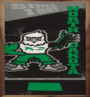 Vertical State Poster University Of North Dakota